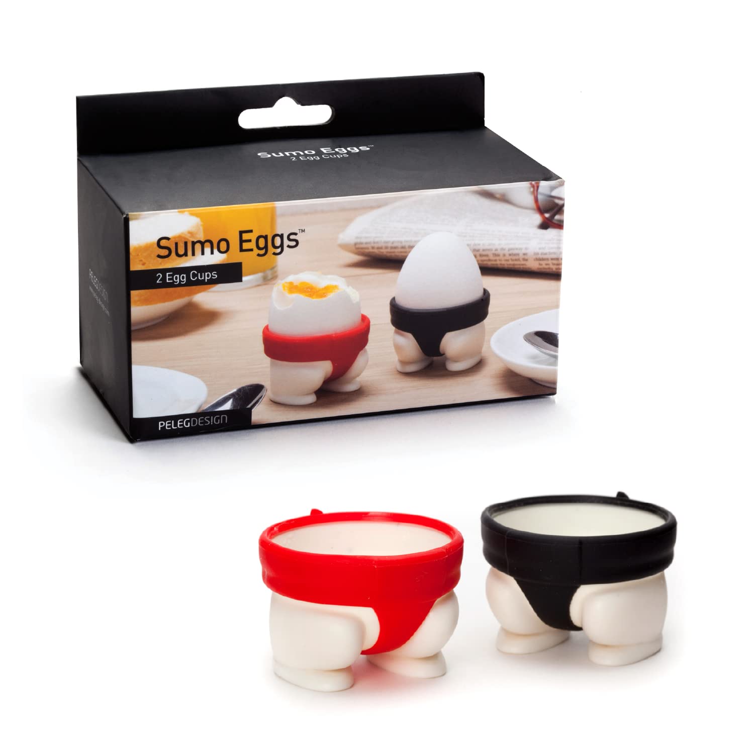 Amazon.com: PELEG DESIGN Sumo Eggs – Egg Cup Holders (Set of 2